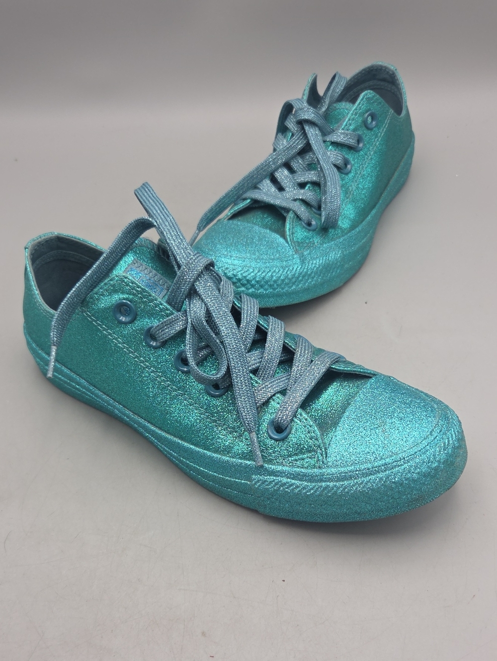 Converse Chuck Taylor All Star Lo Glitter Teal Women 7